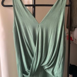 Green tank top